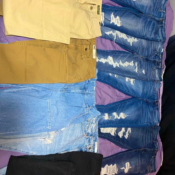 jeans and other pants for sale $10 per pair, 2 for $15 or $60 for all of them - Picture 2 of 3